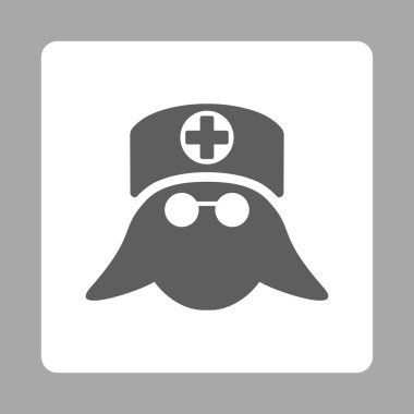 Hemşire kafa düz düğme