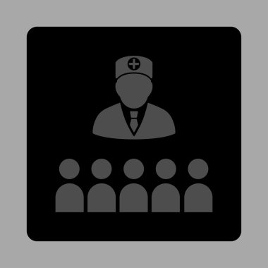 Doktor sınıf düz düğme