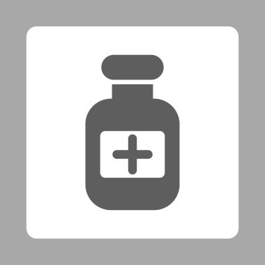 Eczane şişe düz düğme