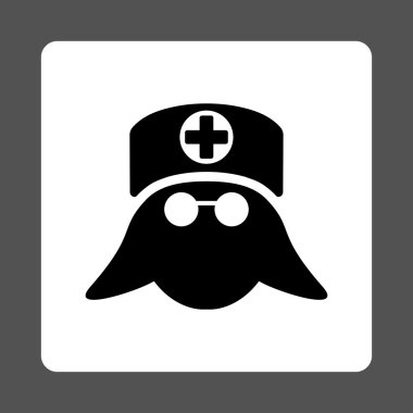 Hemşire kafa düz düğme