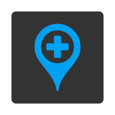 Klinik işaretçi düz düğme