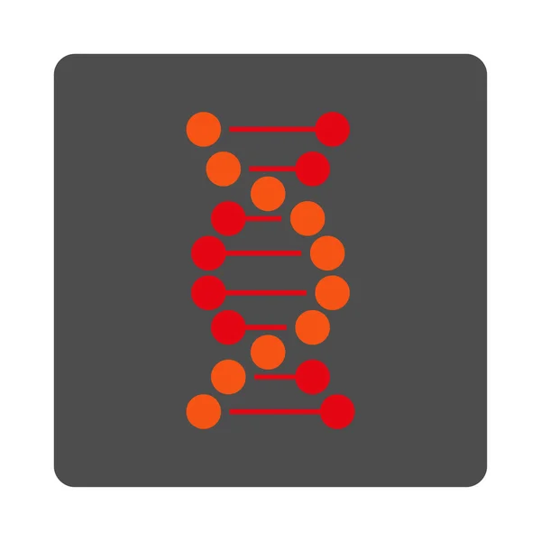 ДНК Закруглена квадратна кнопка — стоковий вектор