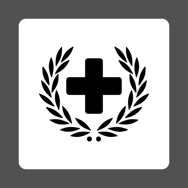 Medical Glory Flat Button — Stock Vector