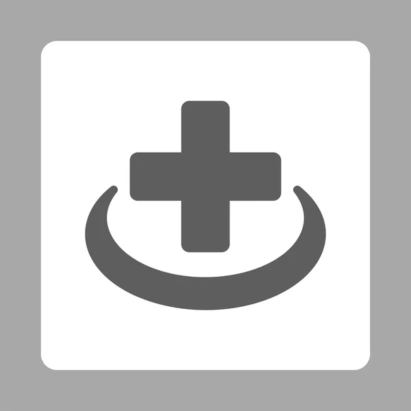 医療界フラット ボタン — ストックベクタ
