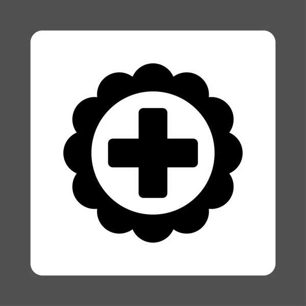 Medical Sticker Flat Button — Stock Vector