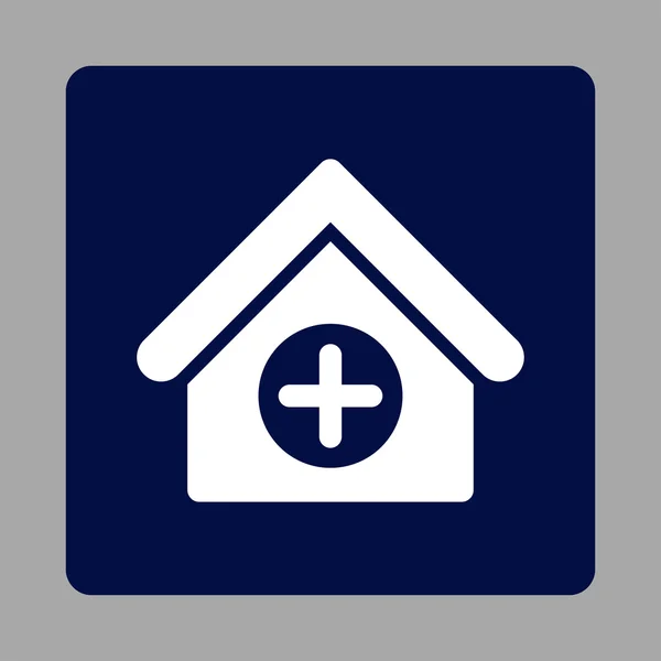 Sykehus Flat Button – stockvektor