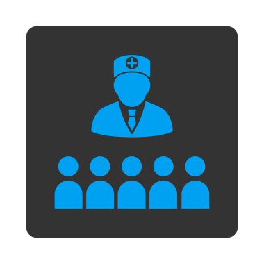 Doktor sınıf düz düğme