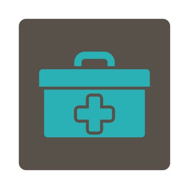 İlkyardım araç kutusu düz düğme