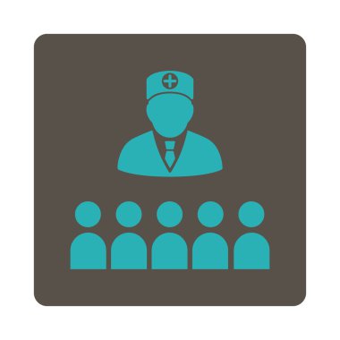 Doktor sınıf düz düğme