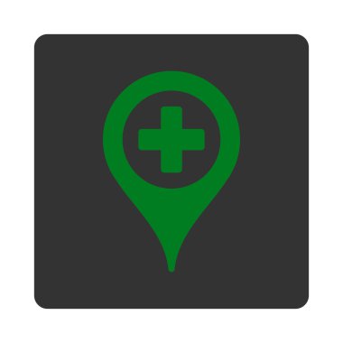 Klinik işaretçi düz düğme