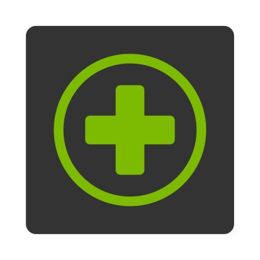 Yuvarlak artı düz düğme