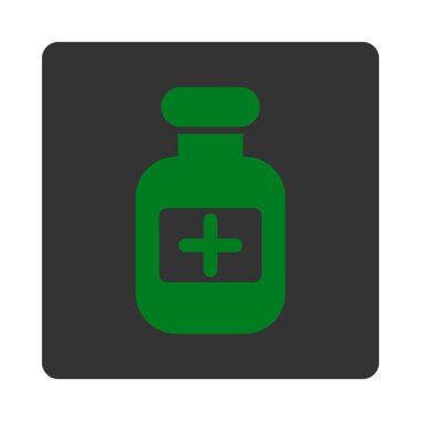 Eczane kapsayıcı düz düğme