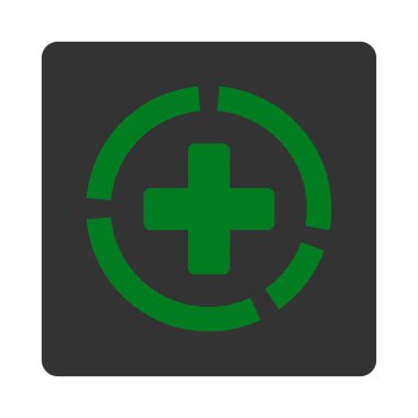 Sağlık diyagramı düz düğme