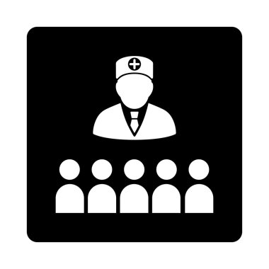 Doktor sınıf düz düğme