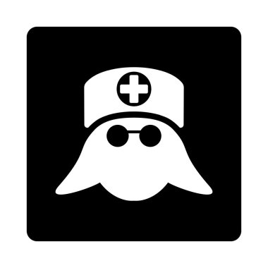 Hemşire kafa düz düğme