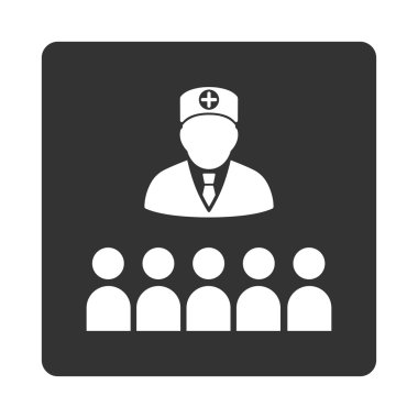 Doktor sınıf düz düğme