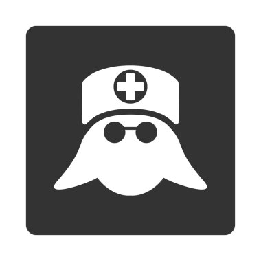 Hemşire kafa düz düğme