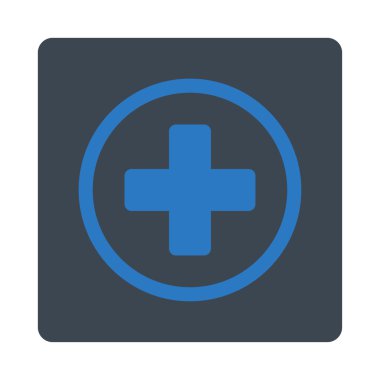 Yuvarlak artı düz düğme