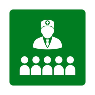 Doktor sınıf düz düğme