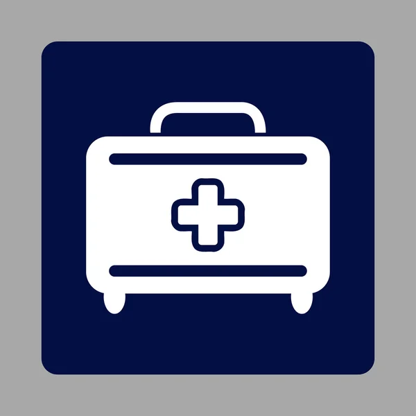 Medicinska bagage platt knapp — Stock vektor