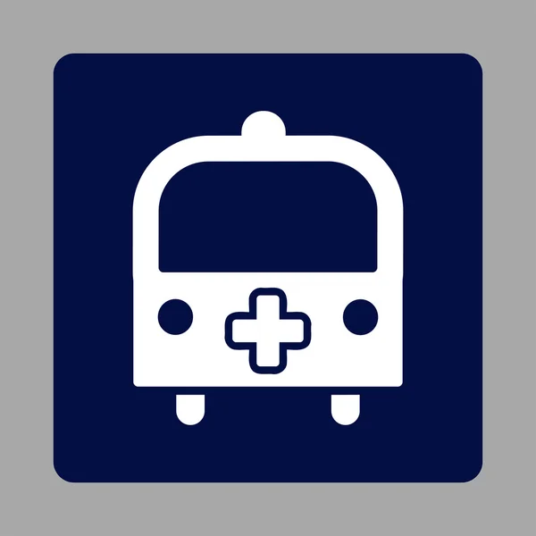 Bouton plat de bus médical — Image vectorielle