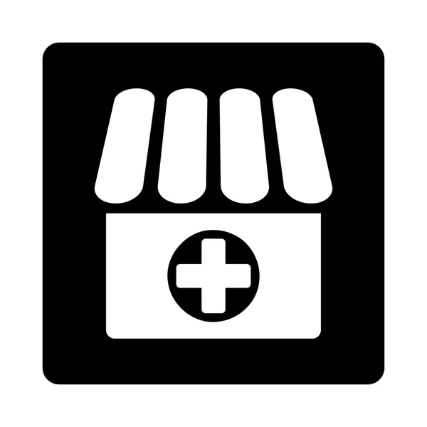 Аптекарская плоская кнопка — стоковый вектор