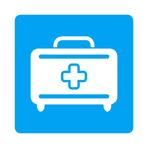 Botão plano de bagagem médica —  Vetores de Stock