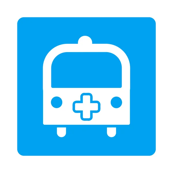 Bouton plat de bus médical — Image vectorielle