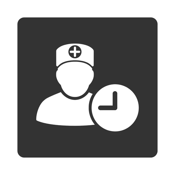 Кнопка "Расписание врачей" — стоковый вектор