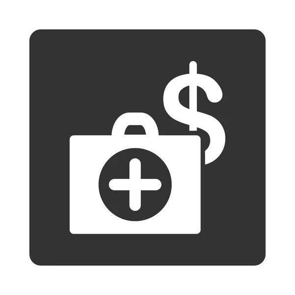 Gezondheidszorg platte knoop van de betaling — Stockvector