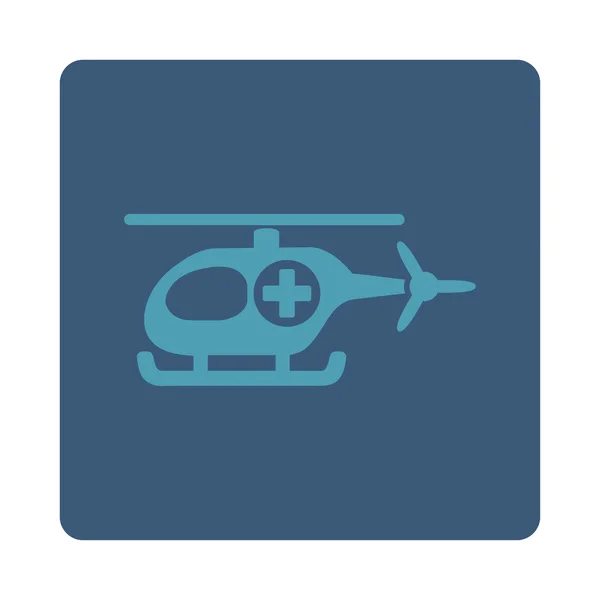 Orvosi-Chopper lapos gomb — Stock Vector