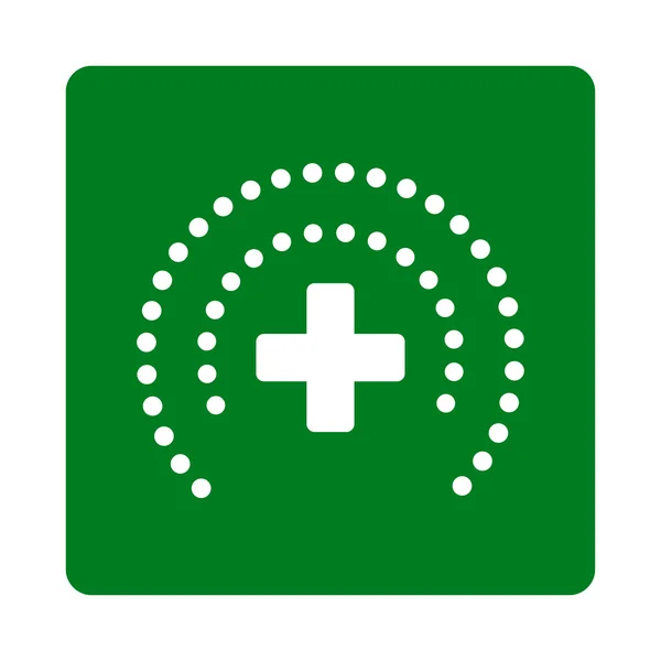 Ιατρική προστασία επίπεδη κουμπί — Διανυσματικό Αρχείο