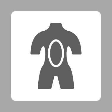 Anatomi yuvarlak kare düğme