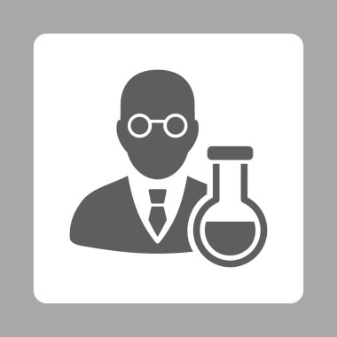 Kimyager Yuvarlak Kare Düğmesi