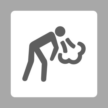 Öksürük Yuvarlak Kare Düğmesi