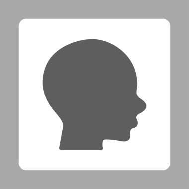 Baş Yuvarlak Kare Düğmesi