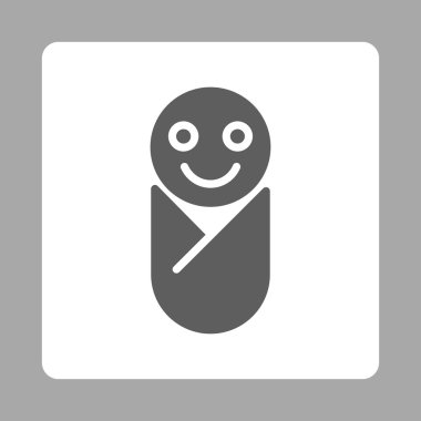 Bebek yuvarlak kare düğme