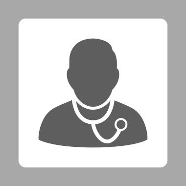 Doktor yuvarlak kare düğme