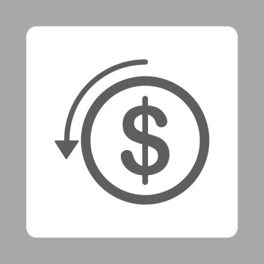 Ters ibraz yuvarlak kare düğme