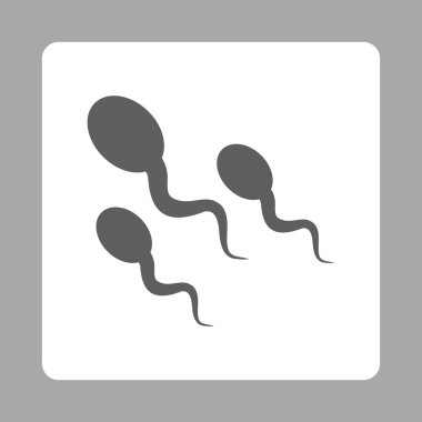 Sperm yuvarlak kare düğme