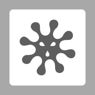 Enfeksiyon yuvarlak kare düğme