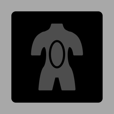 Anatomi yuvarlak kare düğme