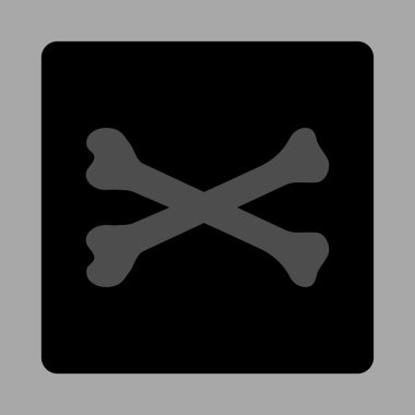 Kemikler Yuvarlak Kare Düğmesi