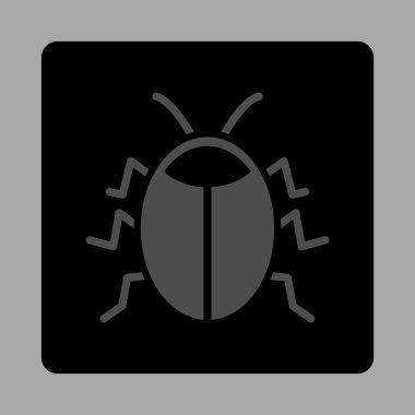 Böcek yuvarlak kare düğme