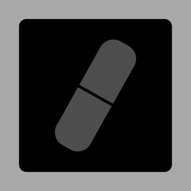 Kapsül yuvarlak kare düğme