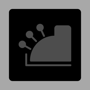 Para Makinesi Yuvarlak Kare Düğmesi