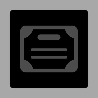 Sertifika Yuvarlak Kare Düğmesi