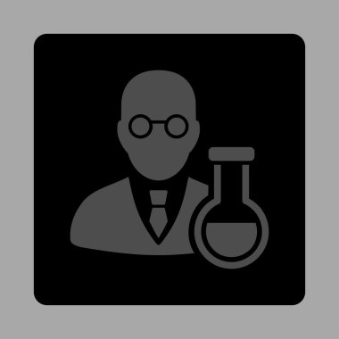 Kimyager Yuvarlak Kare Düğmesi