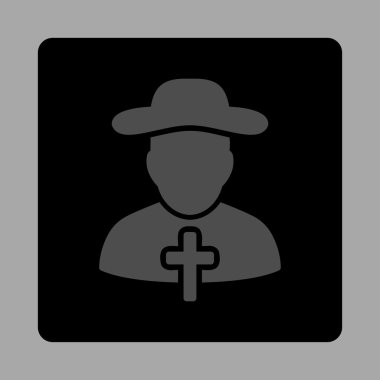 Hıristiyan yuvarlatılmış kare düğme