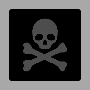 Ölüm yuvarlak kare düğme